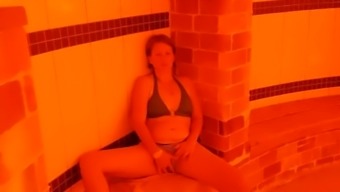Hungarian Wife Masturbating In Spa