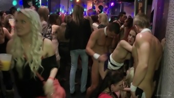 Impassioned Pornstars Enjoying A Steamy Groupsex Party In A Club