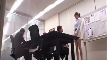 Japanese Sexy Office Girl Gangbang