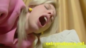 Tight Teen Screams From Brutal Anal Fucking