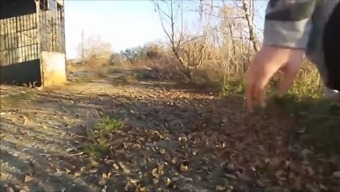 Wome Pissing In Woods