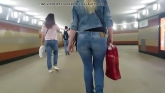 Russian Milf With Nice Ass On The Street