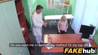 Fake Hospital Fit Blonde Sucks Cock So Doctor Gives Her Tits