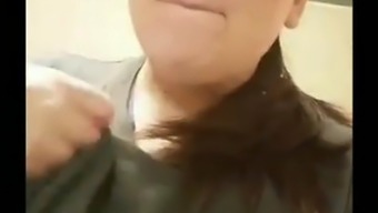 Taco Bell Employee With Huge Tits Makes A Video At Work