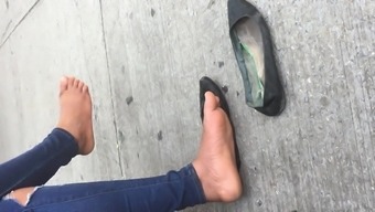 Candid African Dirty Shoeplay