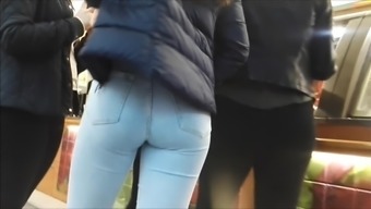 Two Teen Jeans Ass Hidden Cam