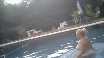 Bbw Wife Beth Walking Naked To Pool On Hidden Cam