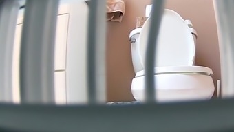 Wife'S Niece On Toilet With Pretty Boobs