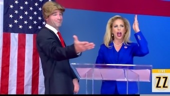 Trump Gone Mad On Hot Blonde Parody With Cherie Deville