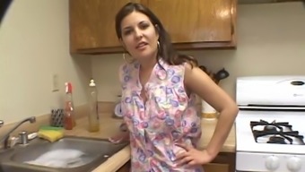 Valerie Herrera Plays With A Cock In The Kitchen In Pov Scene