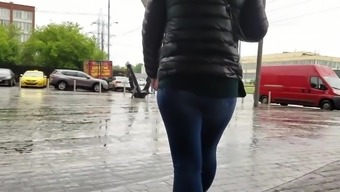 Girl With Umbrella Candid Ass