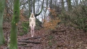 Young Danish Teen In Forest
