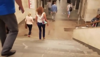 Running Redhead Girl'S Ass