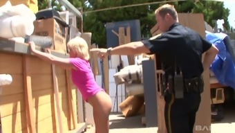 Dirty Short Haired Blonde Prostitute Is Fucked Doggy By Perverted Cop