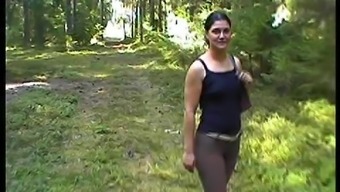 Marika Pissing In Forest