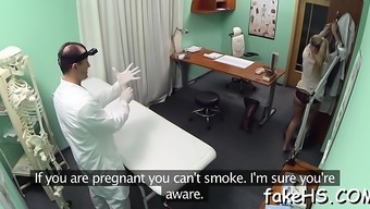 Fake Doctor Gets Her Fur Pie Hammered Inside Fake Hospital