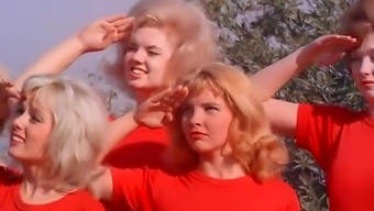 Horny Teens Doing A Hot Workout (1960s Vintage)
