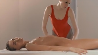 Beautiful Lesbian Massage And Strap-On