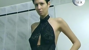Shorthair Dark Plays In The Wash Room - 100% Free Pornography Video Clips - Youporn