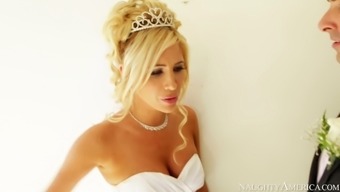 Hot Blonde Bride Tasha Reign Gives Blowjob To Her Fiancé Ryan Driller