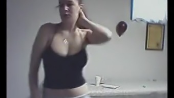 Busty Girl Flashing Tits On Cam
