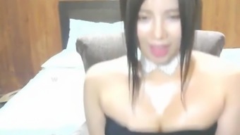 Busty Asian Camgirl Huge Tits Play