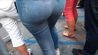French Teenager With Wedgie In Jeans Somehow