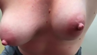 Beautiful Milf Tits Bouncing Topless Slomo Handjob 