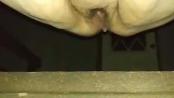 Close-Up Bbw Hairy Pussy Steamy Peeing Near The Frontdoor