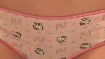 Peeing In My Pink Hello Kitty Panties 1
