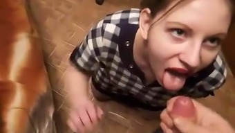 She Sucks Dick Like A Good Girl But Doesn'T Want His Cum
