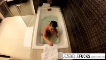 Jezebelle Bond Films Herself Taking A Bath