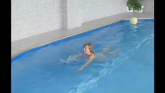 Naked Chick Seduced By A Fellow For A Sex At A Pool Side