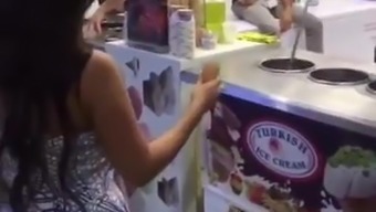 Arab Lady Ass Buy Turkish Ice Cream