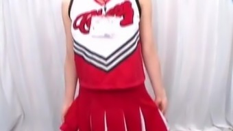 Cheerleader Gives A Reverse Handjob