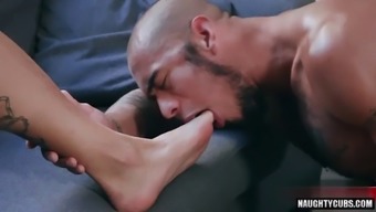 Latin Gay Foot Fetish With Facial