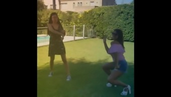 Sexy Skinny Mature Dance In Shorts