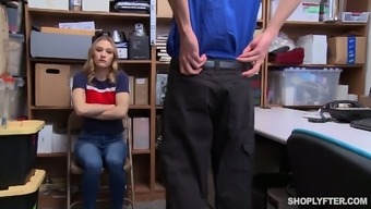 Shoplifter Kasey Miller Gets Her Pussy And Mouth Punished In The Backroom