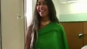 Green Saree Hot Fucking