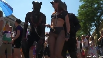 Sexy Jeny Smith At Christopher Street Day Parade At Cologne. With Public Nude Scenes.