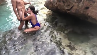Hot Wife With Big Tits Gets Fucked And Orgasms On A Public Beach