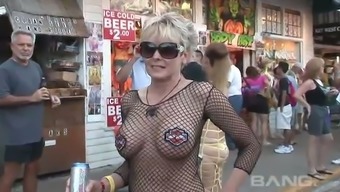 These Hot Whores Are True Exhibitionists And They'Ve Got Breasts To Enjoy
