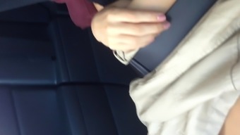 Upskirt In The Car