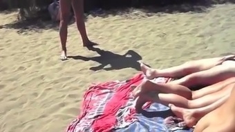 Uk Cuck Gets His Wife Fucked On The Beach 