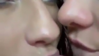 Two Girl Lick Cum