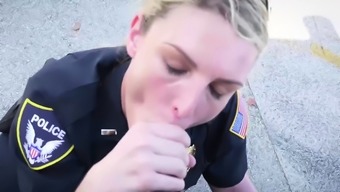 Perverted Milf Cops Make Out During Sex