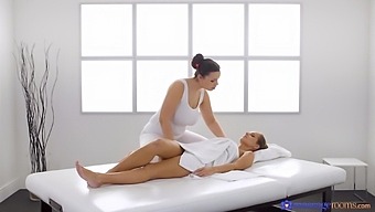 Sofia Lee And Kinuski Show Off During Erotic Lesbian Massage