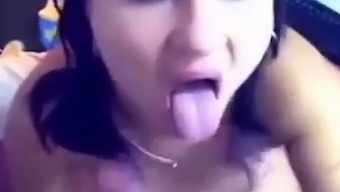 Sexy Persian Girl Sucking Dick And Gagging On Cumshot Facial