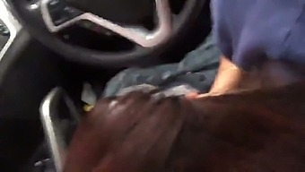 Top Notch Fun Watching This Babe Suck My Love Tool In My Car And She'S So Wild