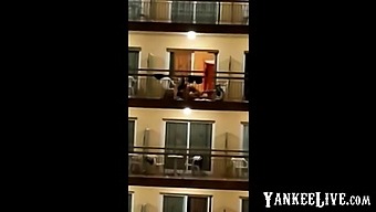 Public Sex On The Balcony